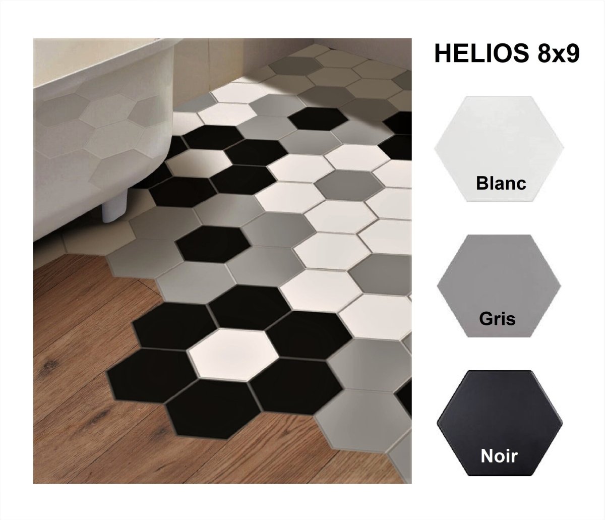 Helios collection - Céramique hexagonale - Céramique l'Entrepôt