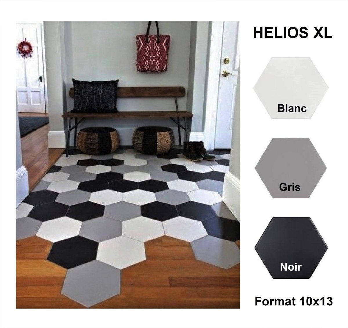 Helios collection - Céramique hexagonale - Céramique l'Entrepôt