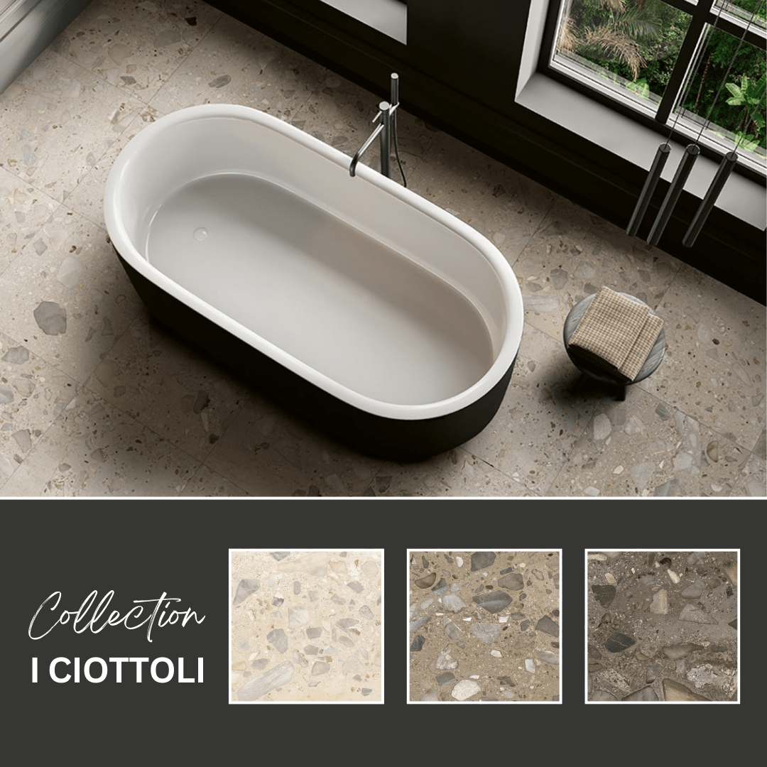 I ciottoli collection - Céramique effet pierre