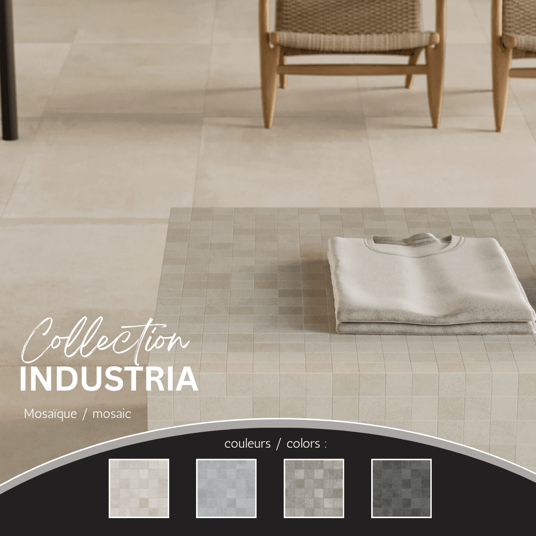 Industria collection - Mosaïque effet béton