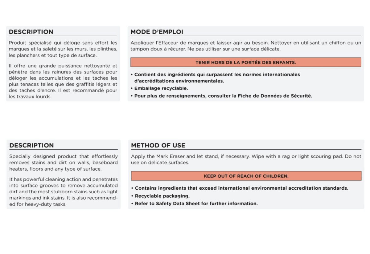 Innuscience - Nettoyant pour joint de céramique biosurface