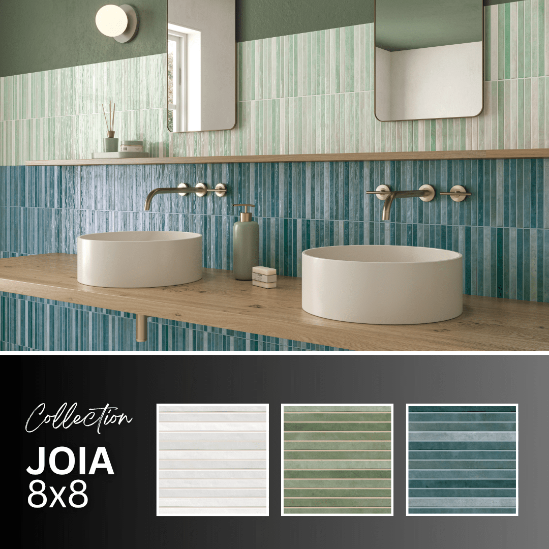 Joia collection - Tuile murale 8x8 - Céramique l'Entrepôt
