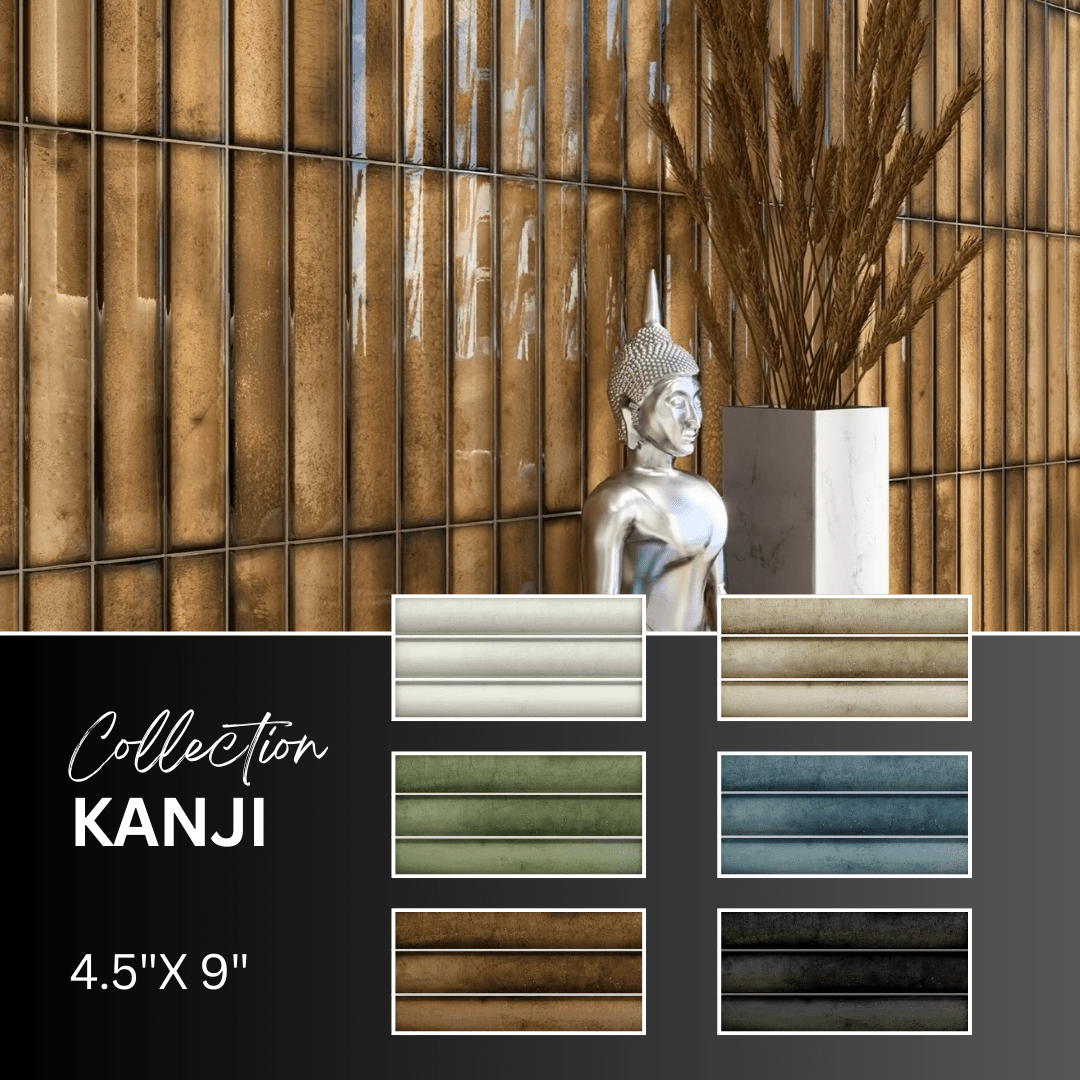 Kanji collection - Tuile murale 4.5x9