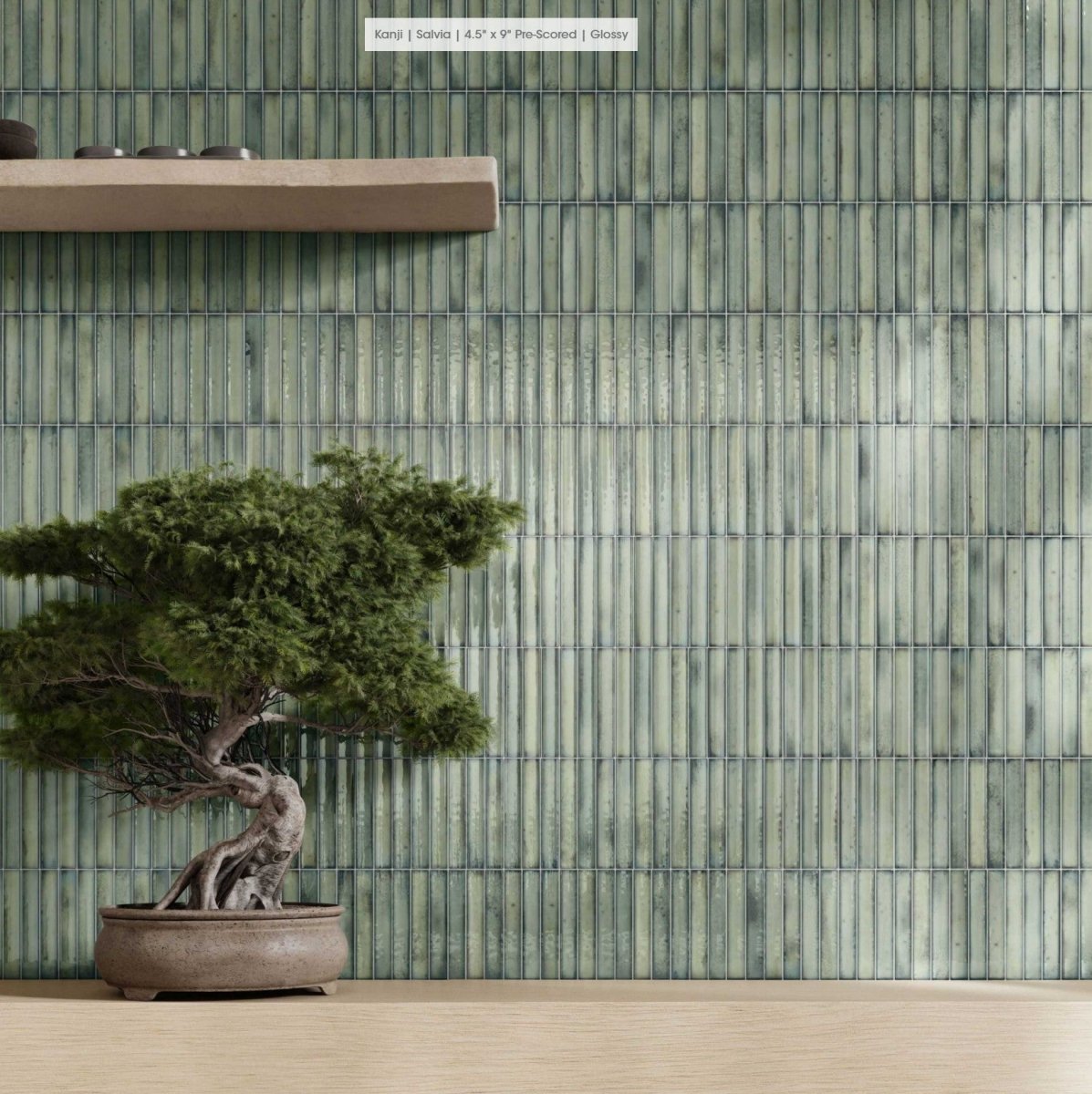 Kanji collection - Tuile murale 4.5x9 - Céramique l'Entrepôt
