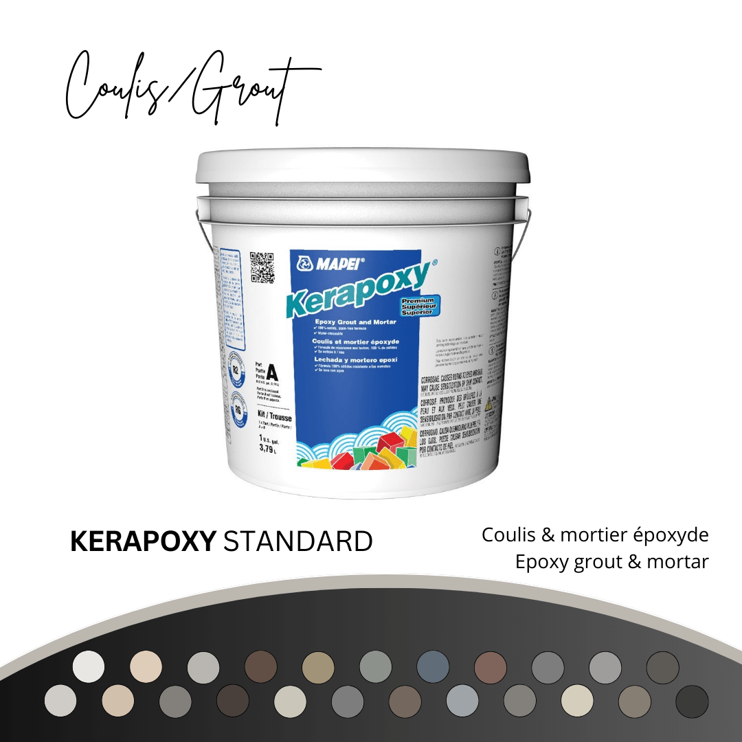 Kerapoxy - Coulis et mortier époxyde de qualité supérieur - Céramique l'Entrepôt