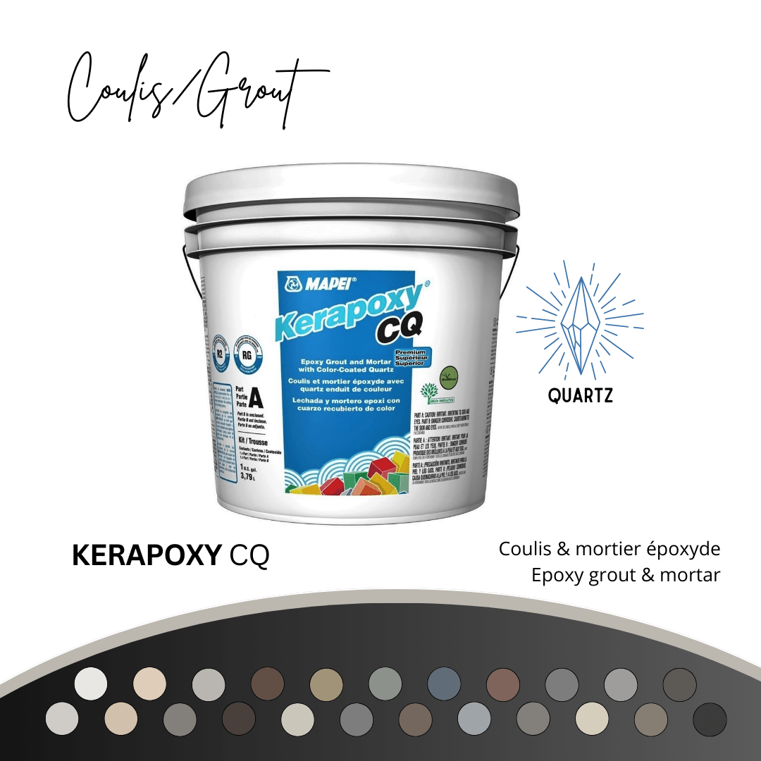Kerapoxy cq - Coulis et mortier époxyde de qualité supérieur (avec quartz) - Céramique l'Entrepôt