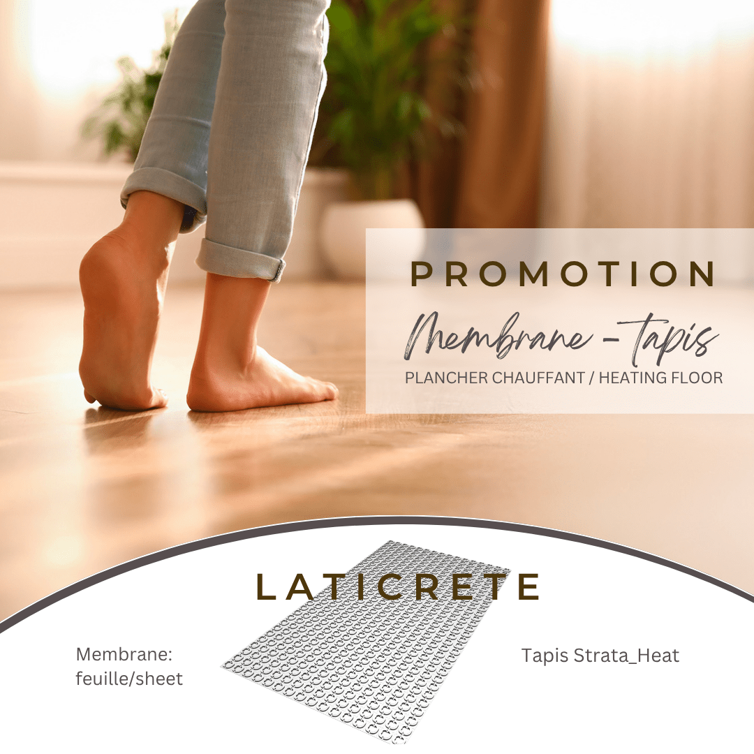 Laticrete collection - Membrane pour plancher chauffant en promotion
