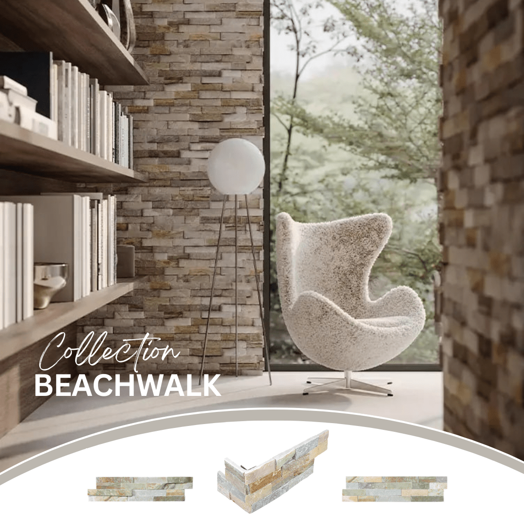 Ledger stone collection - Pierre murale beachwalk - Céramique l'Entrepôt