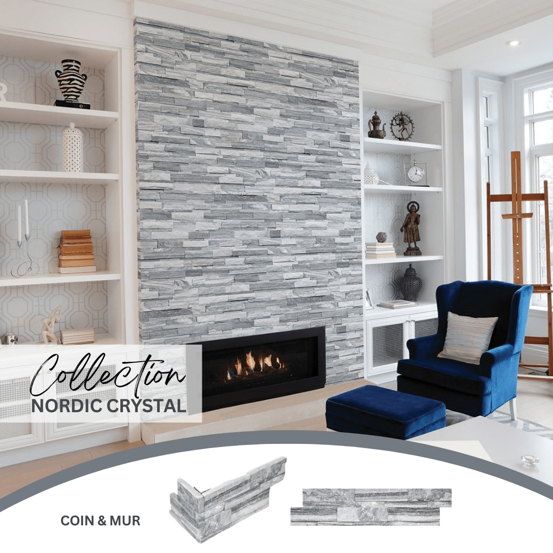 Ledger stone collection - Pierre murale nordic crystal