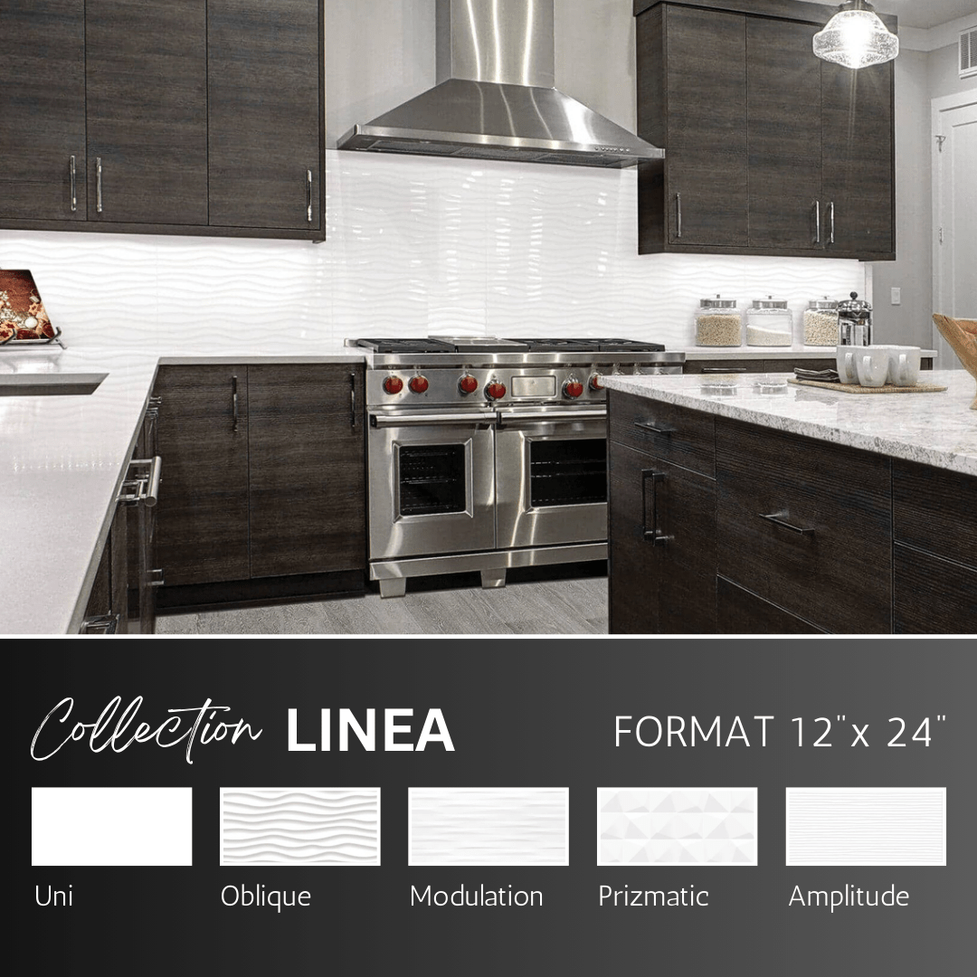 Linea collection - Tuile murale 12x24 - Céramique l'Entrepôt