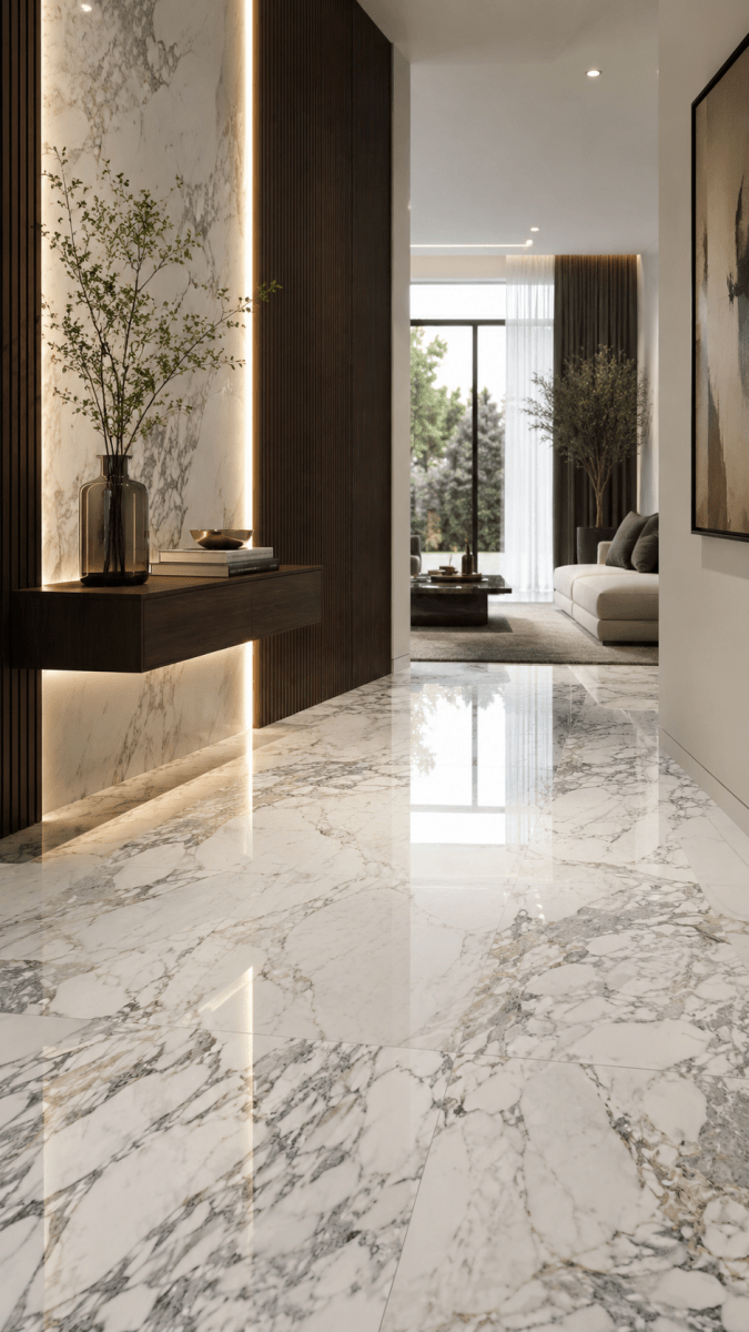 Majesto collection - Céramique effet marbre arabescato cochia - Céramique l'Entrepôt