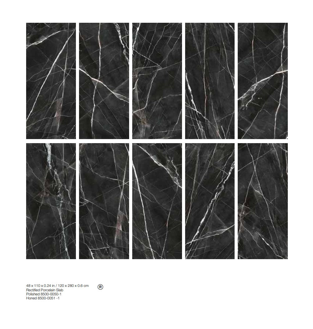 Majesto collection - Céramique effet marbre calacatta noir - Céramique l'Entrepôt