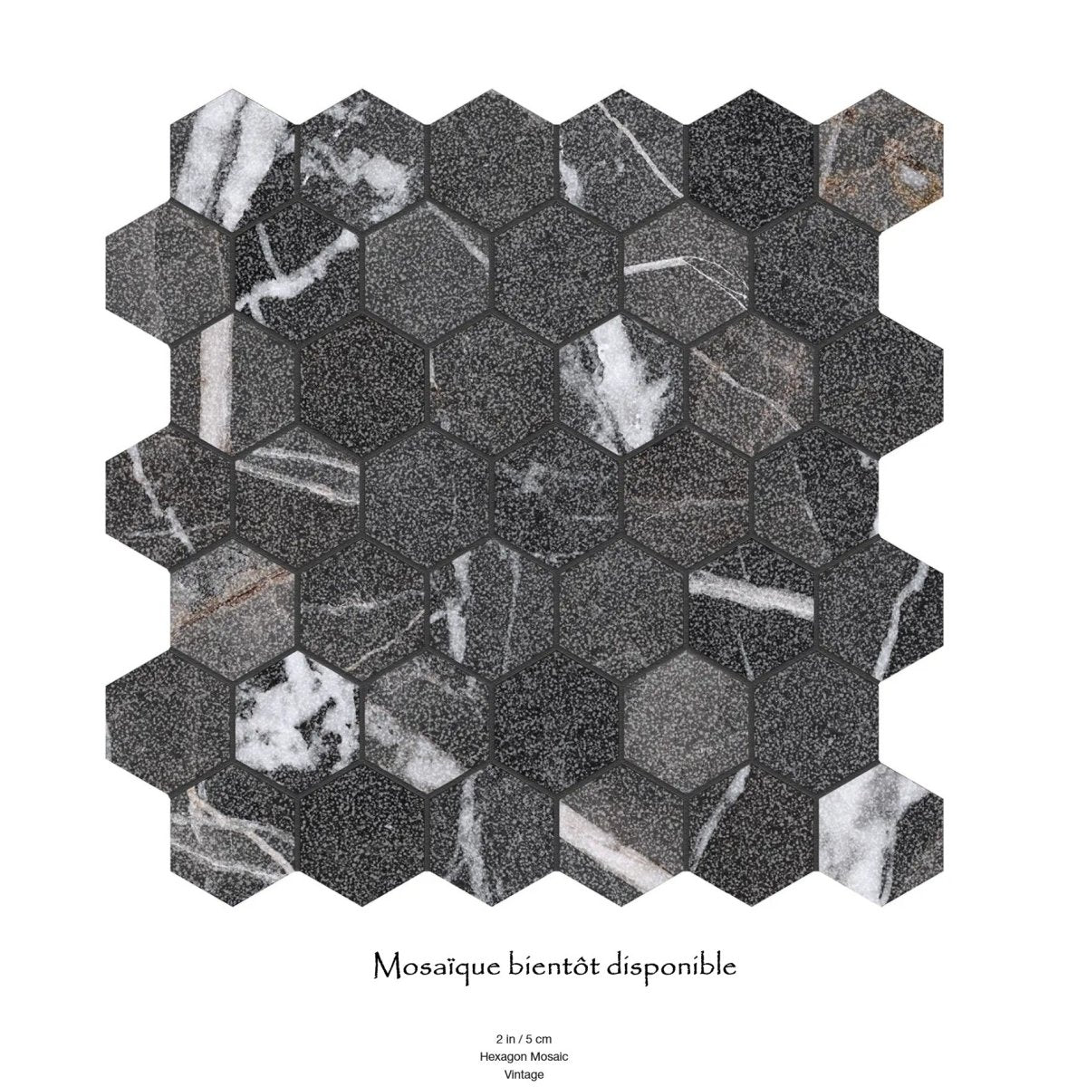 Majesto collection - Céramique effet marbre calacatta noir - Céramique l'Entrepôt