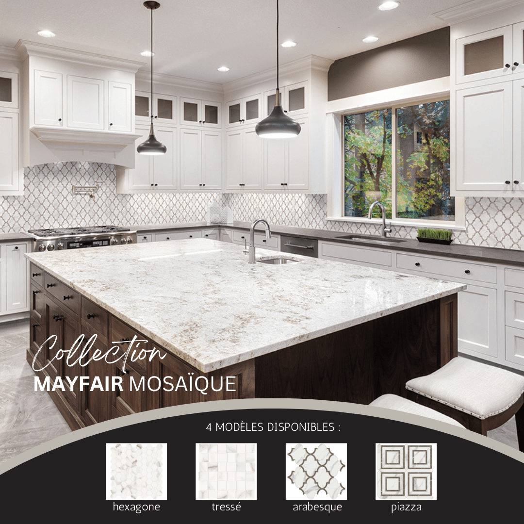 Mayfair collection - Mosaïque effet marbre
