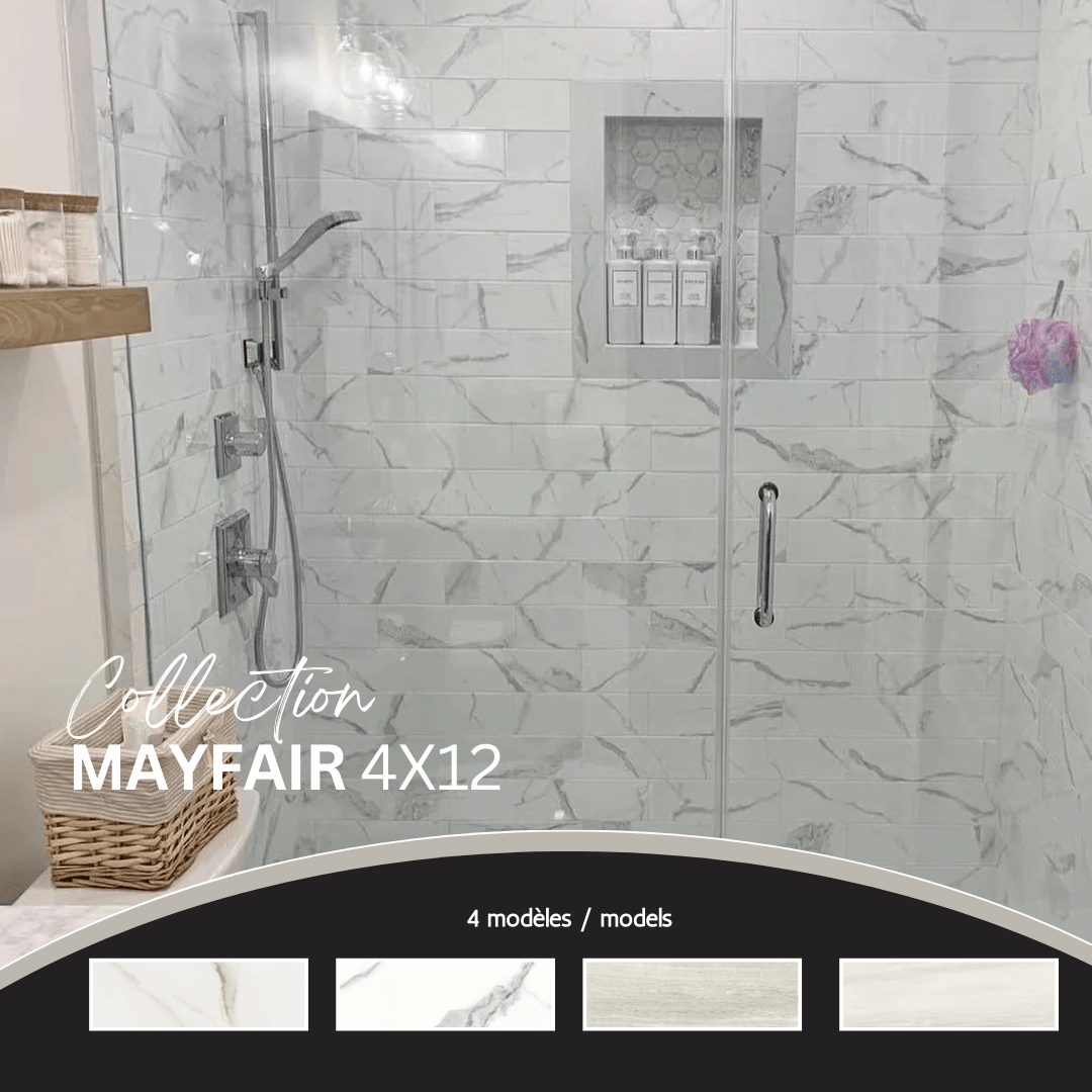 Mayfair collection - Tuile murale effet marbre