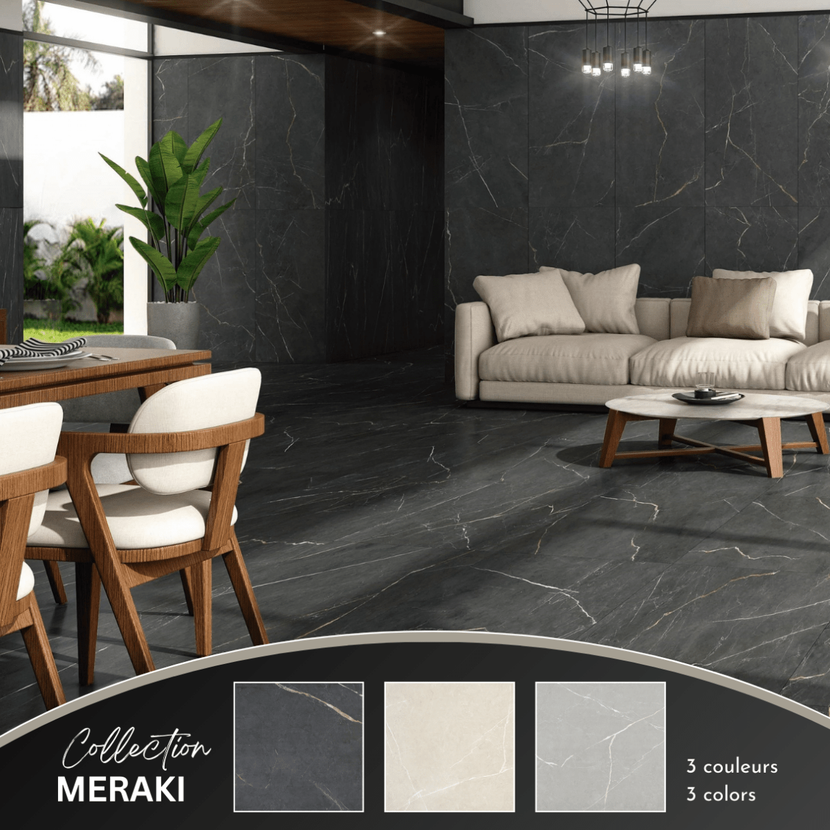 Meraki collection - Céramique effet pierre - Céramique l'Entrepôt