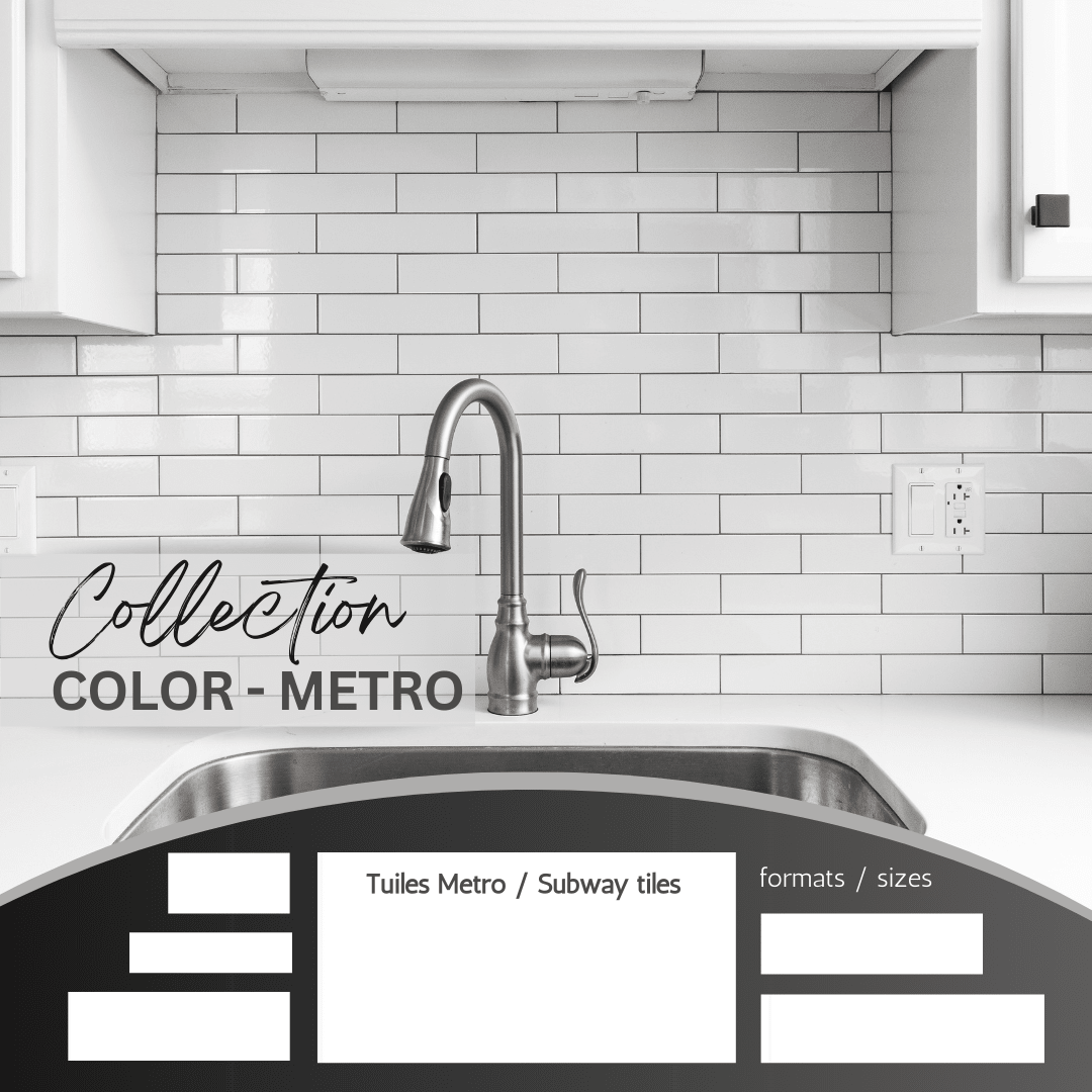 Metro color collection - Tuile murale