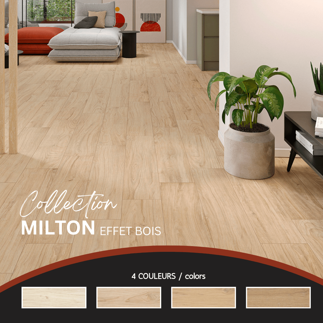 Milton collection - Céramique effet bois