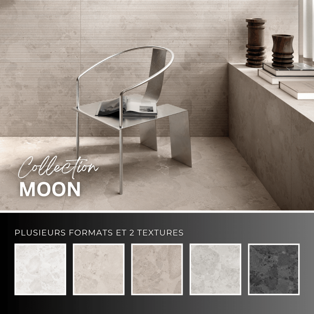 Moon collection - Céramique effet pierre