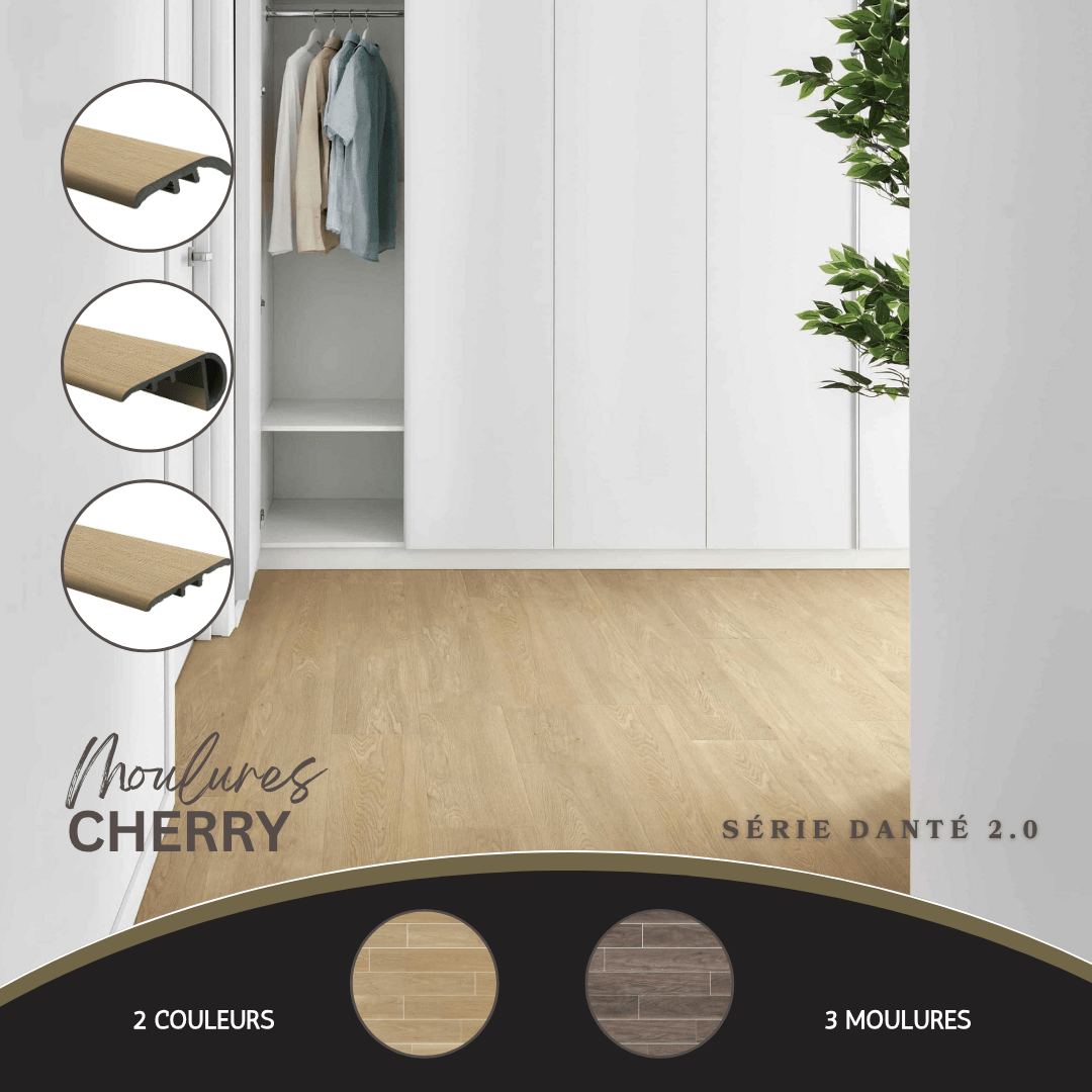 Moulure danté - Pour vinyle cherry