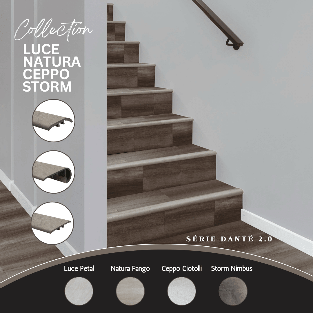 Moulure danté - Pour vinyle luce, natura, ceppo, storm
