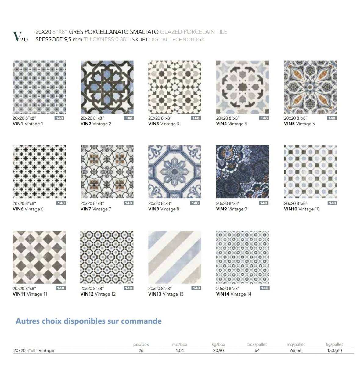 New vintage collection - Céramique à motif antique - Céramique l'Entrepôt