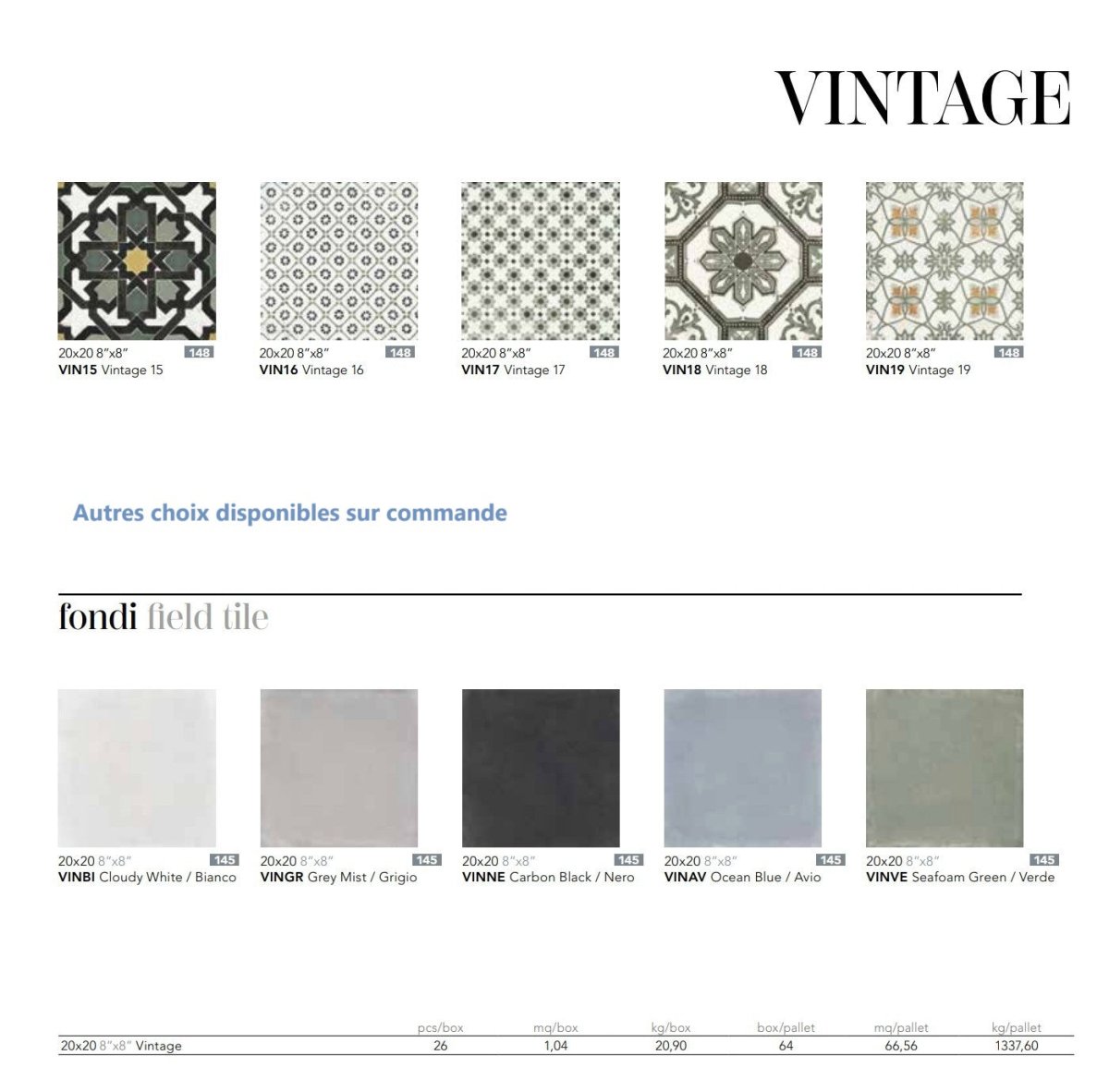 New vintage collection - Céramique à motif antique - Céramique l'Entrepôt