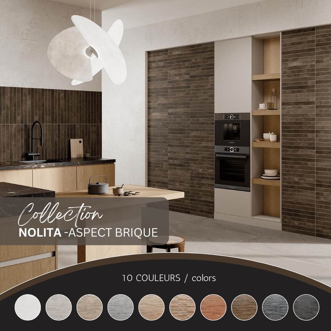 Nolita collection - Céramique effet brique 2x18