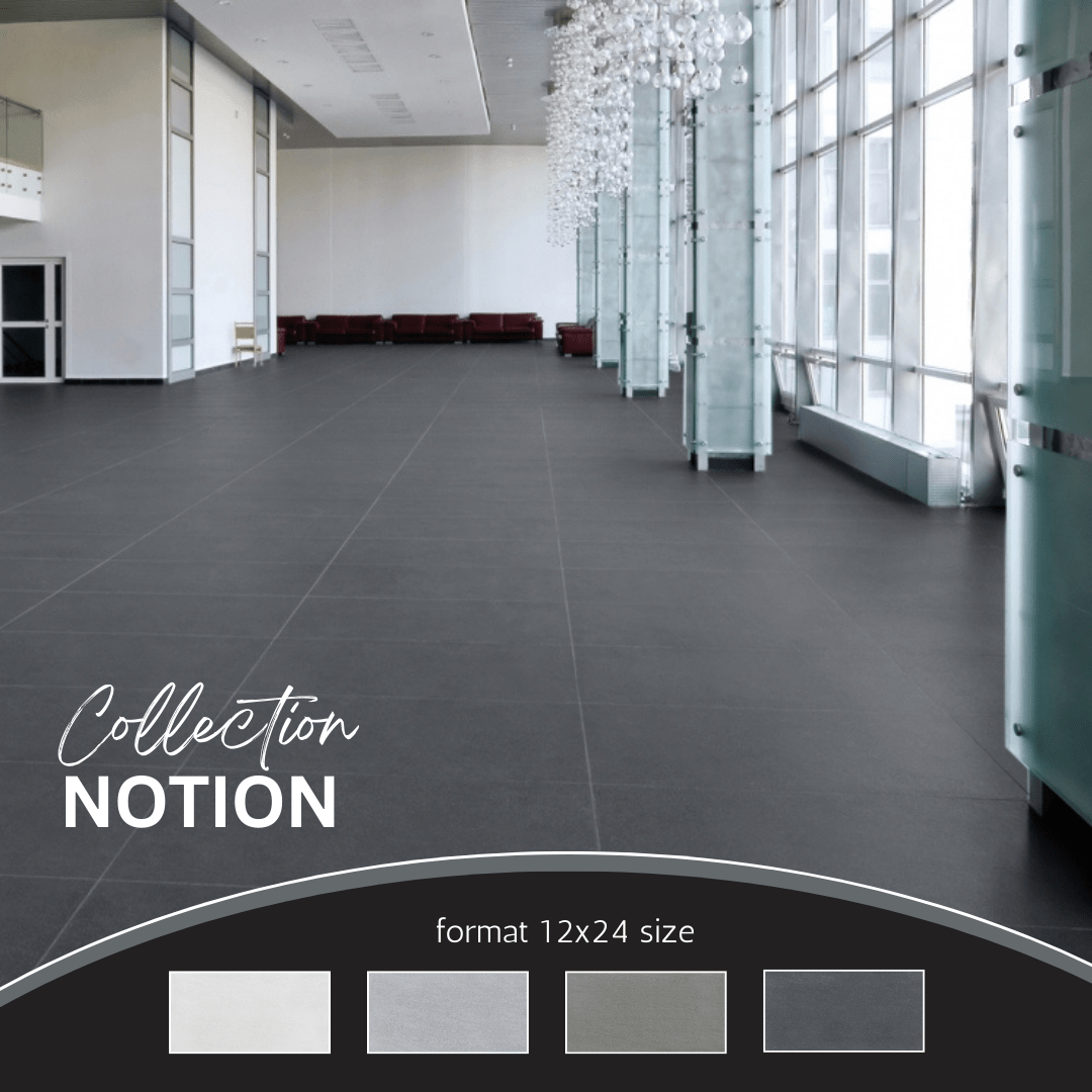 Notion collection - Céramique effet béton - Céramique l'Entrepôt