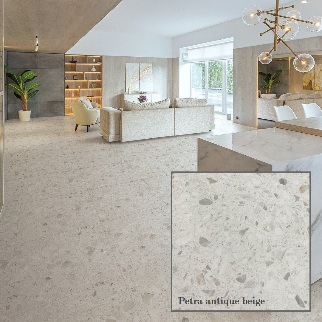 Petra antique - Céramique effet terrazzo - Céramique l'Entrepôt