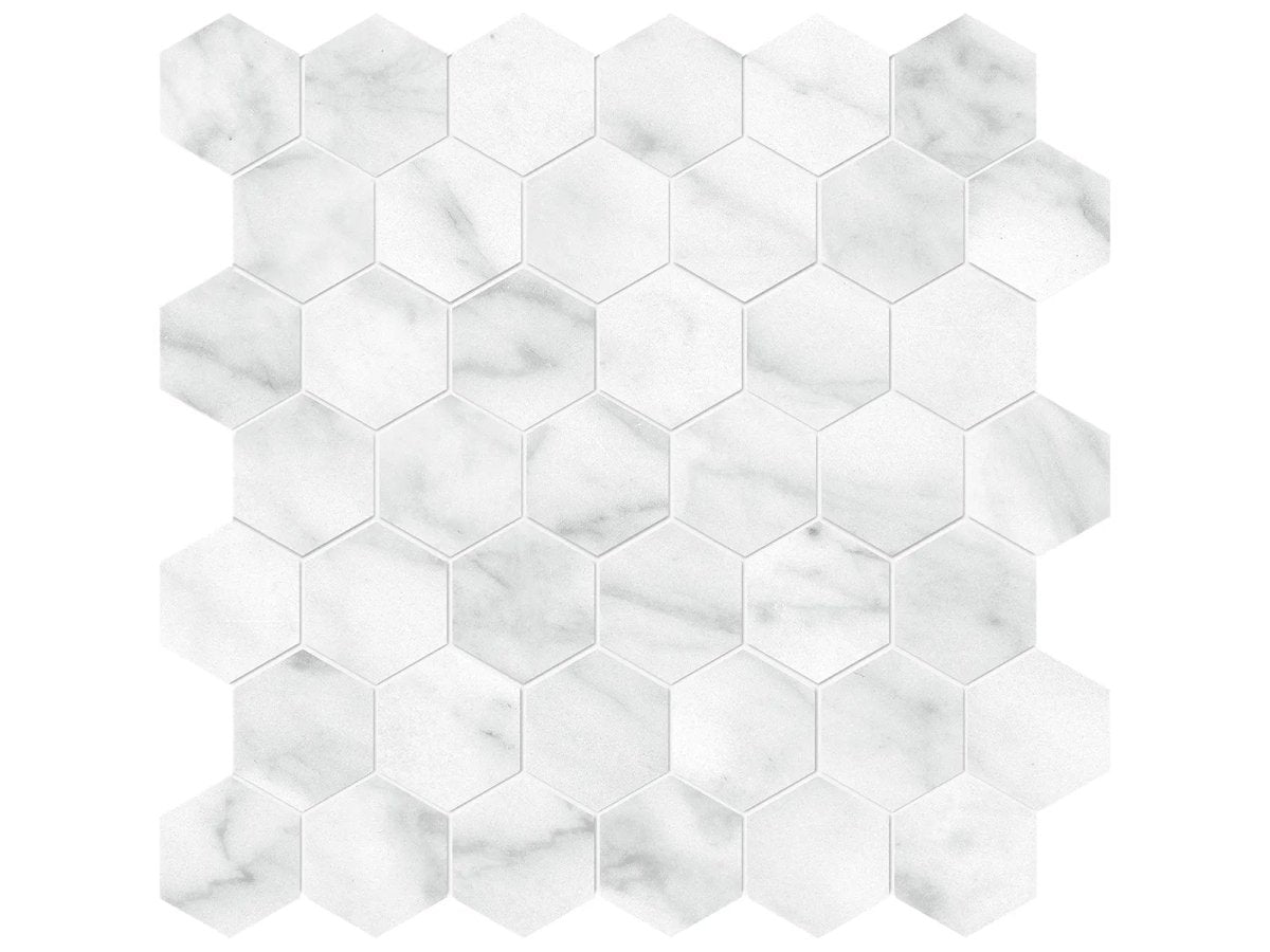 Plata collection - Mosaïque hex effet marbre - Céramique l'Entrepôt