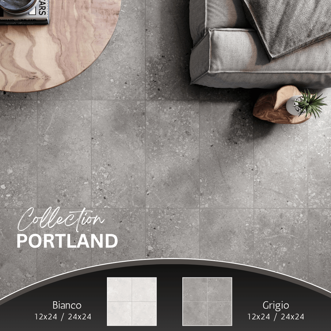Portland collection - Céramique effet pierre/béton - Céramique l'Entrepôt