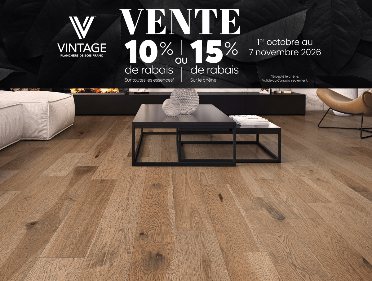 Promotion - 10% à 15% de rabais sur les planchers alexandra & vintage - Céramique l'Entrepôt