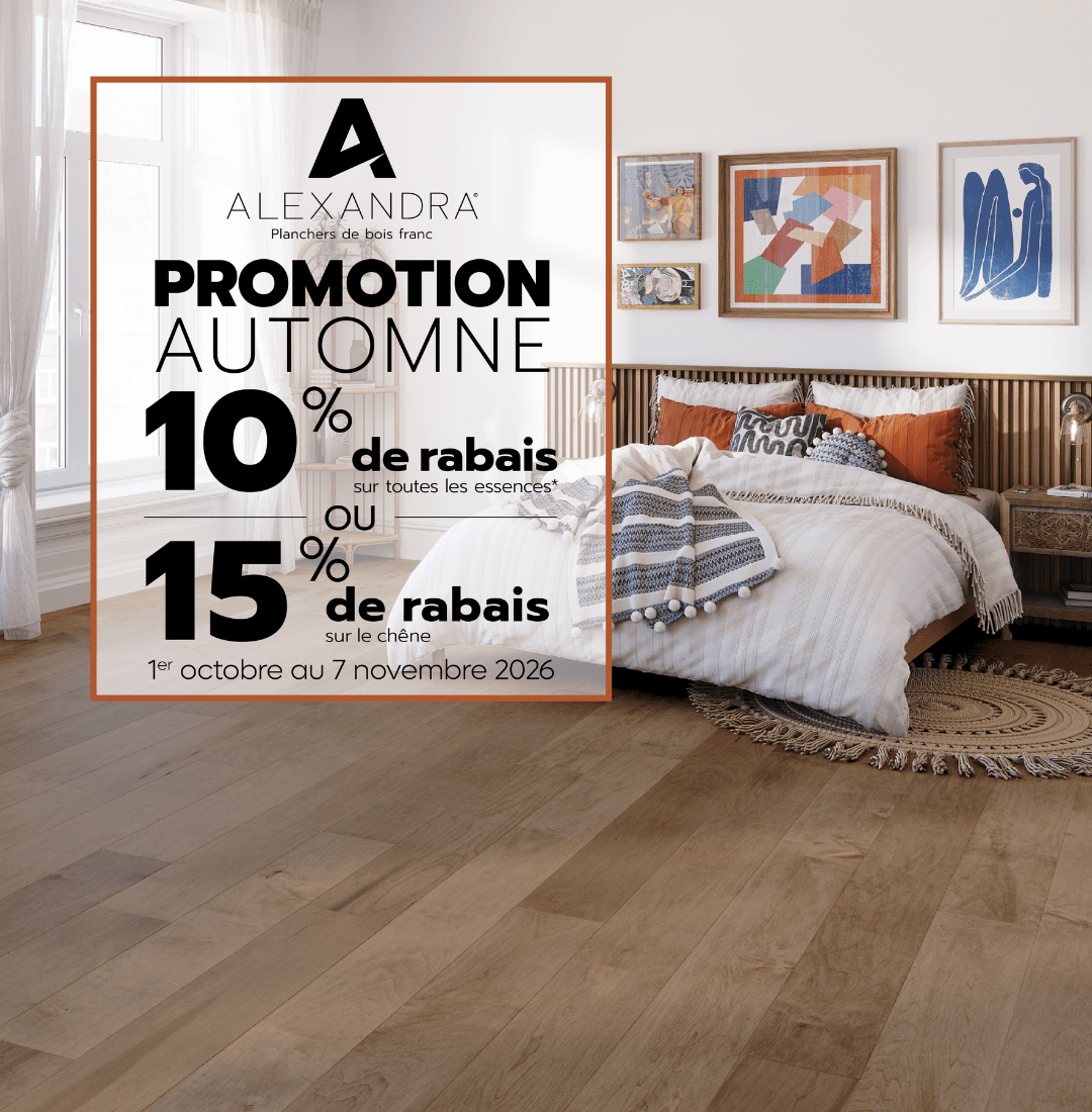 Promotion - 10% à 15% de rabais sur les planchers alexandra & vintage - Céramique l'Entrepôt