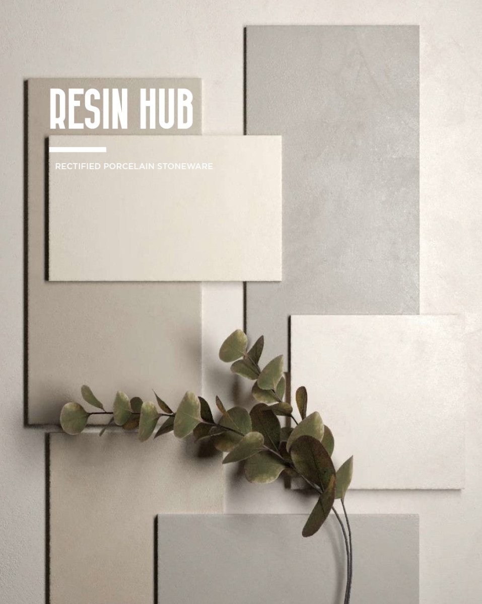Resin hub collection - Céramique effet béton - Céramique l'Entrepôt