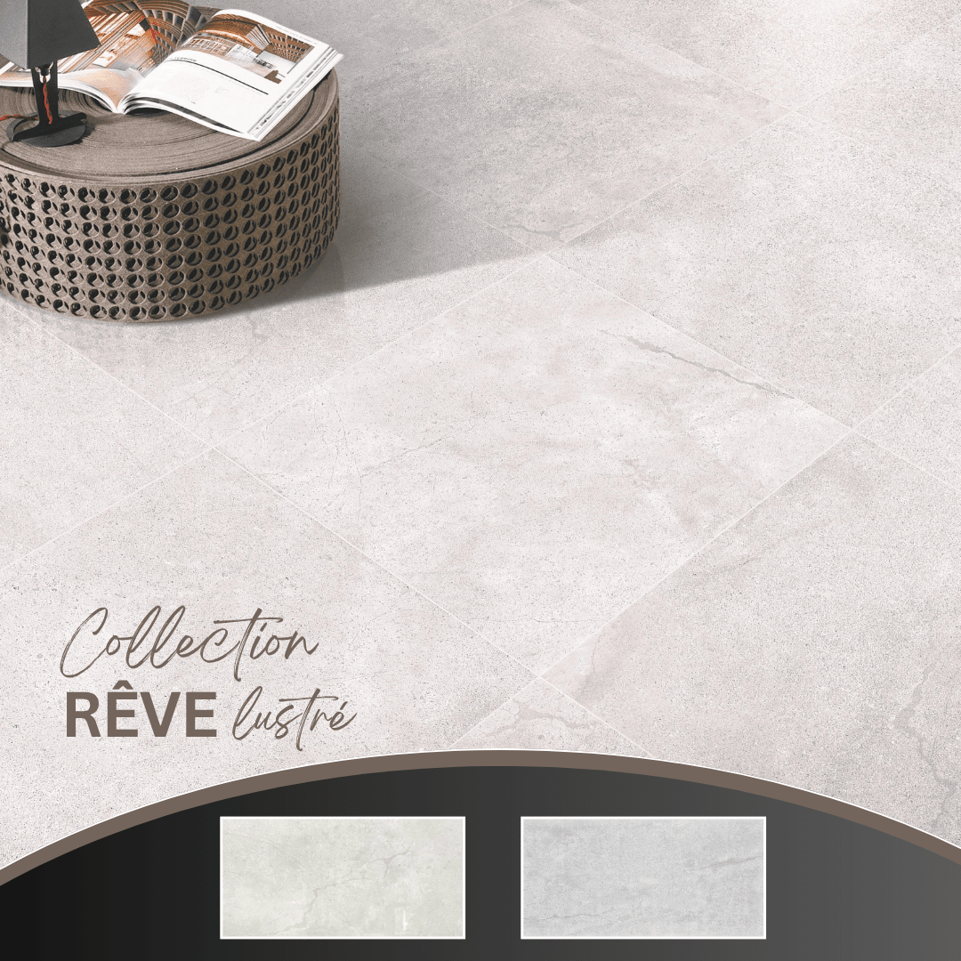 Rêve collection - Céramique effet pierre/béton