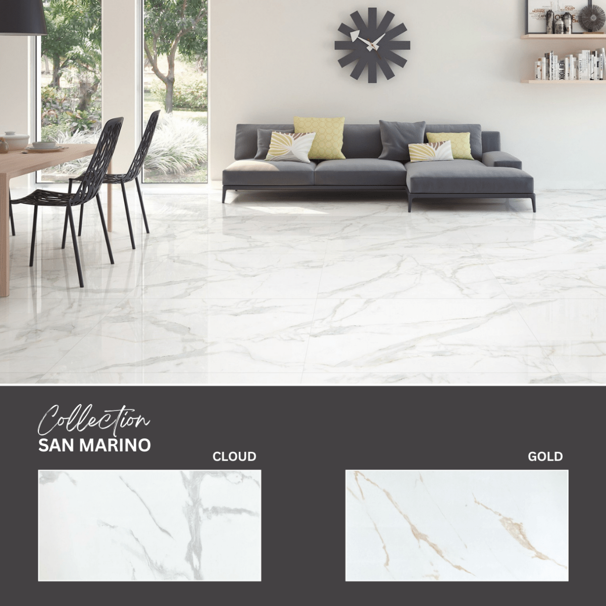 San marino collection - Céramique effet marbre