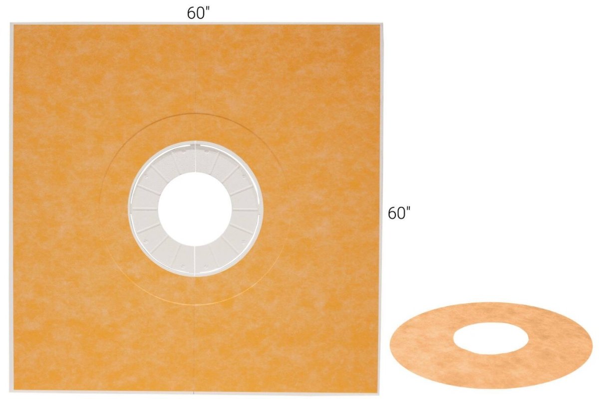 Schluter collection - Base de douche préfabriquée kerdi pour drain circulaire ou carré - Céramique l'Entrepôt