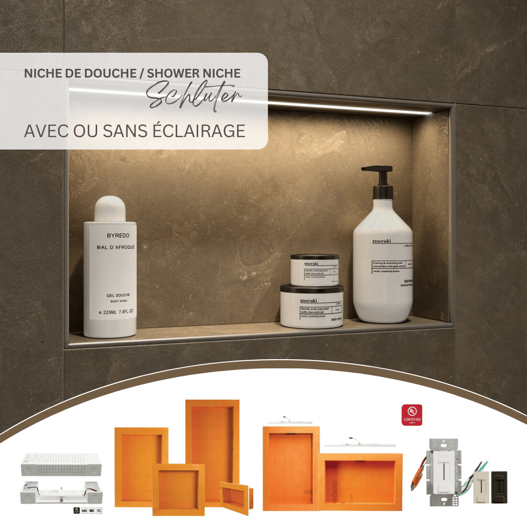Schluter collection - Niche de douche préfabriquée kerdi