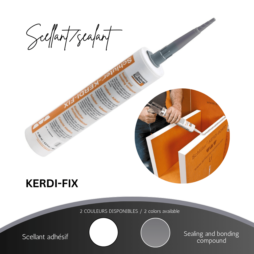 Schluter collection - Scellant-Adhésif kerdi fix - Céramique l'Entrepôt