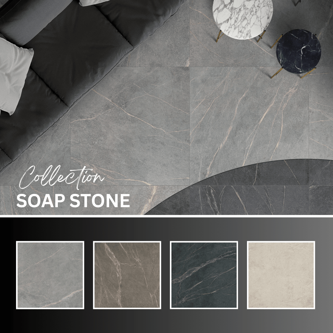 Soap stone collection - Céramique effet pierre