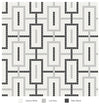 Soho collection - Mosaïque motif de chaine - Céramique l'Entrepôt