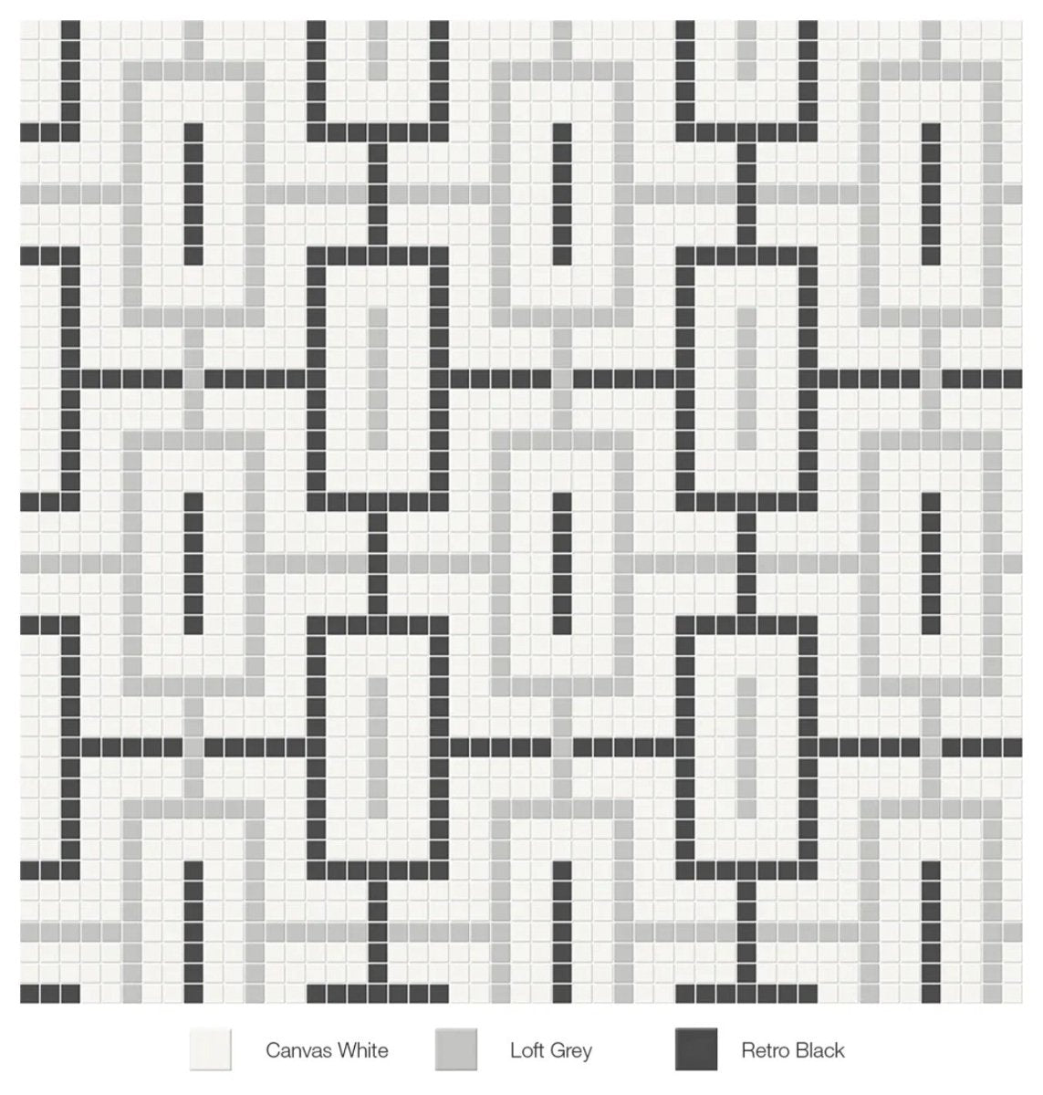 Soho collection - Mosaïque motif de chaine - Céramique l'Entrepôt