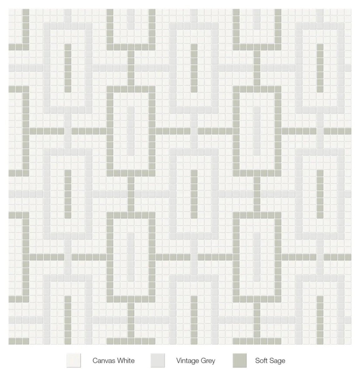 Soho collection - Mosaïque motif de chaine - Céramique l'Entrepôt