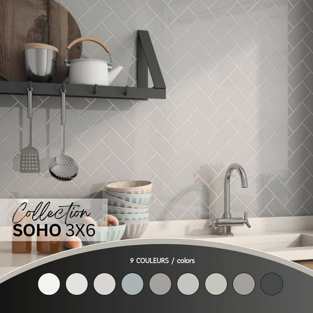 Soho collection - Tuile murale 3x6