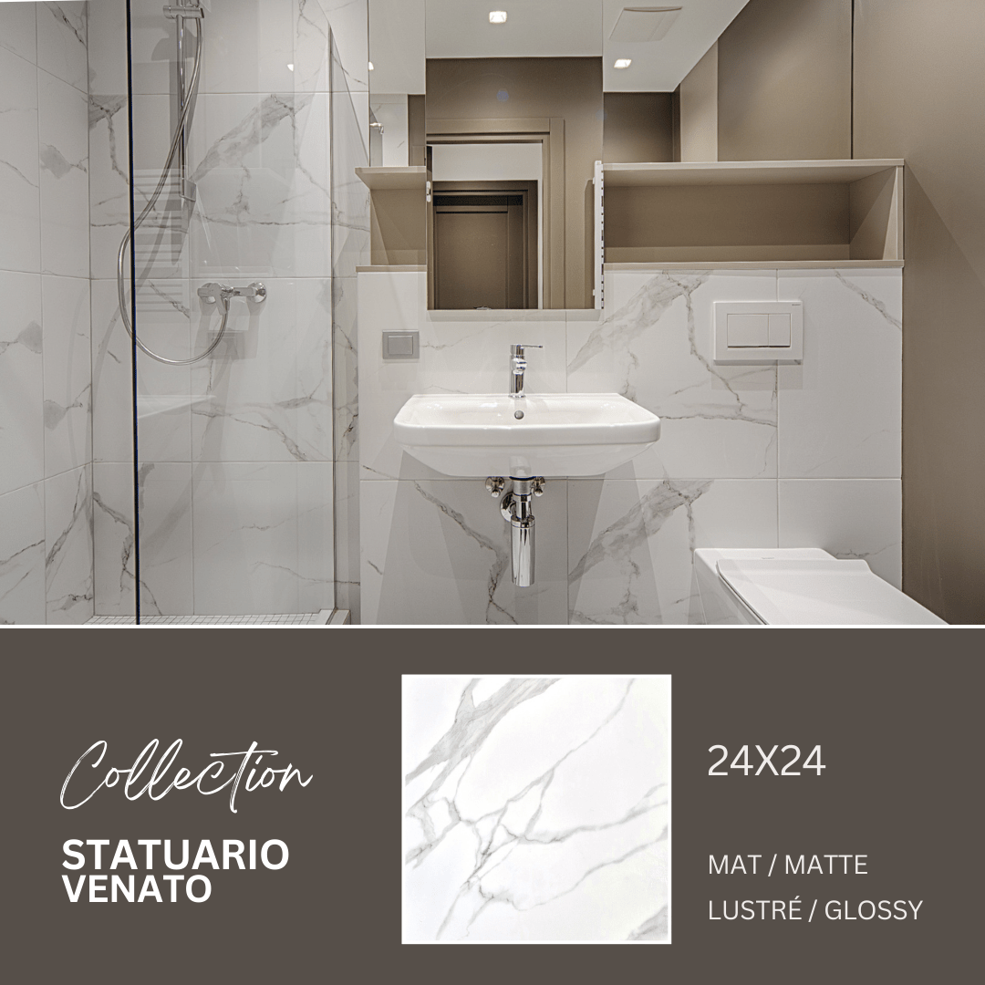 Statuario venato collection - Céramique effet marbre