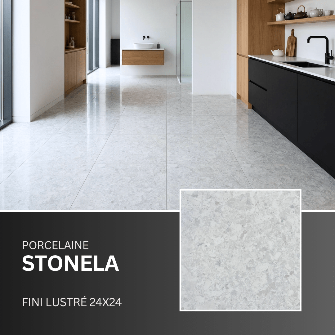 Stonela collection - Céramique effet pierre (lustré)