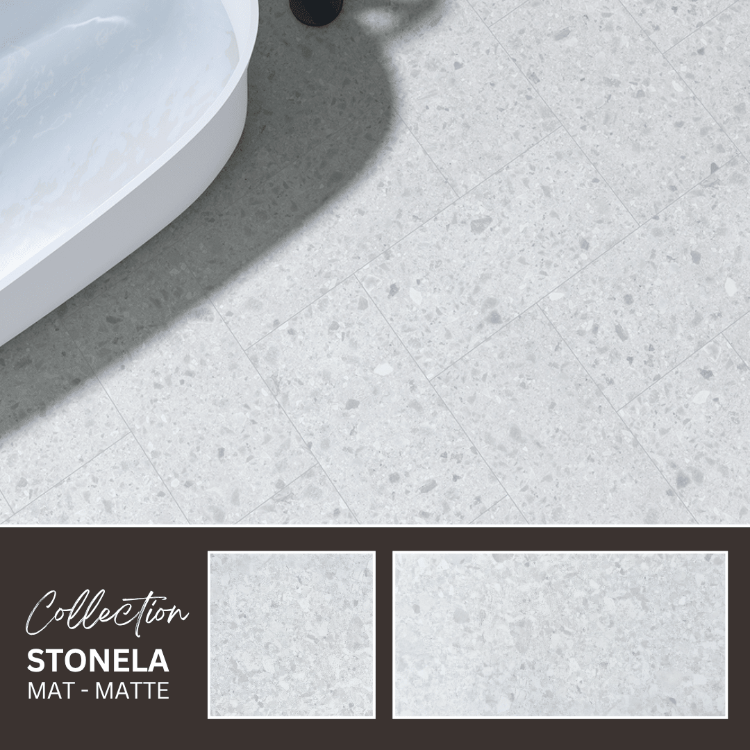 Stonela collection - Céramique effet pierre (mat)