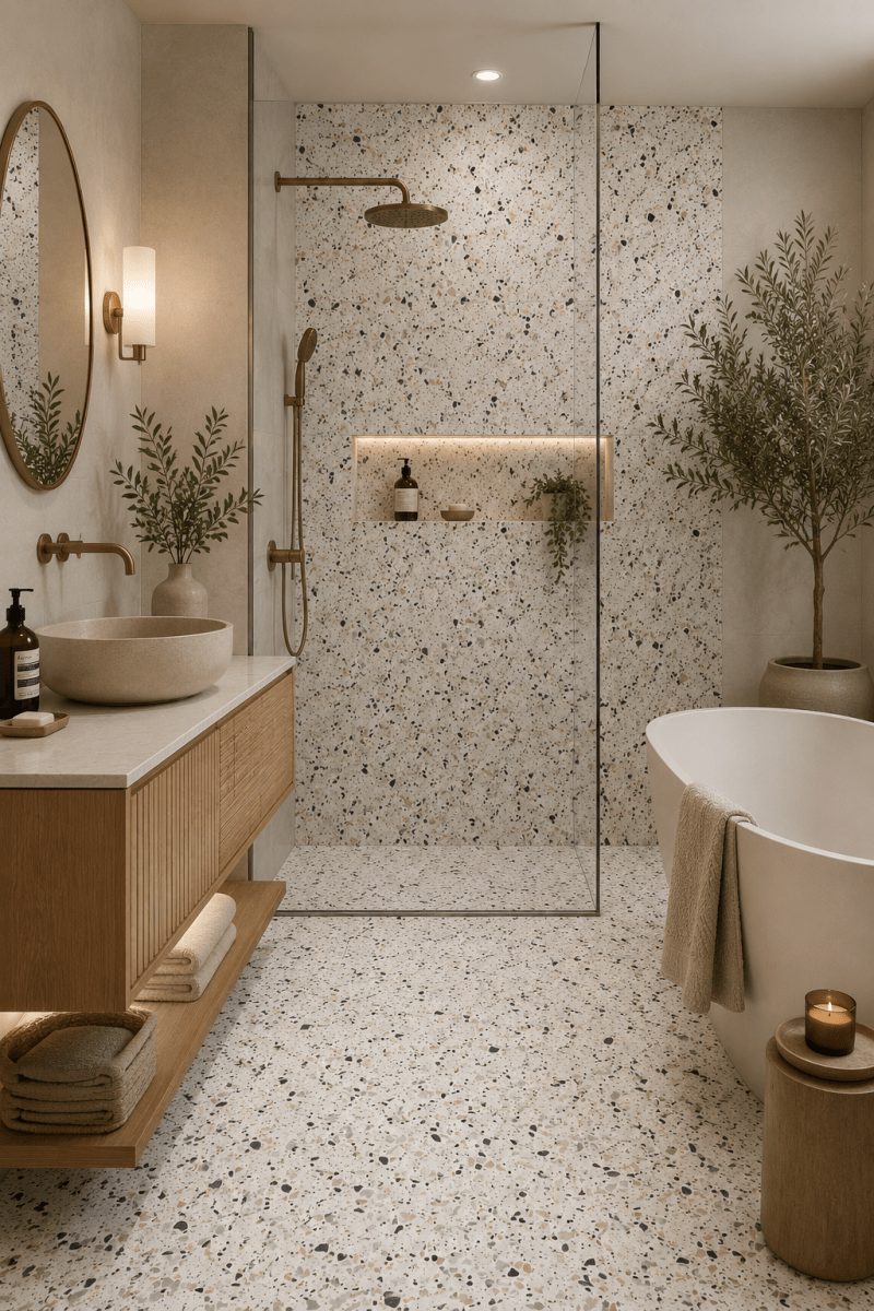 Terrazzo fantasia collection - Céramique effet terrazzo - Céramique l'Entrepôt