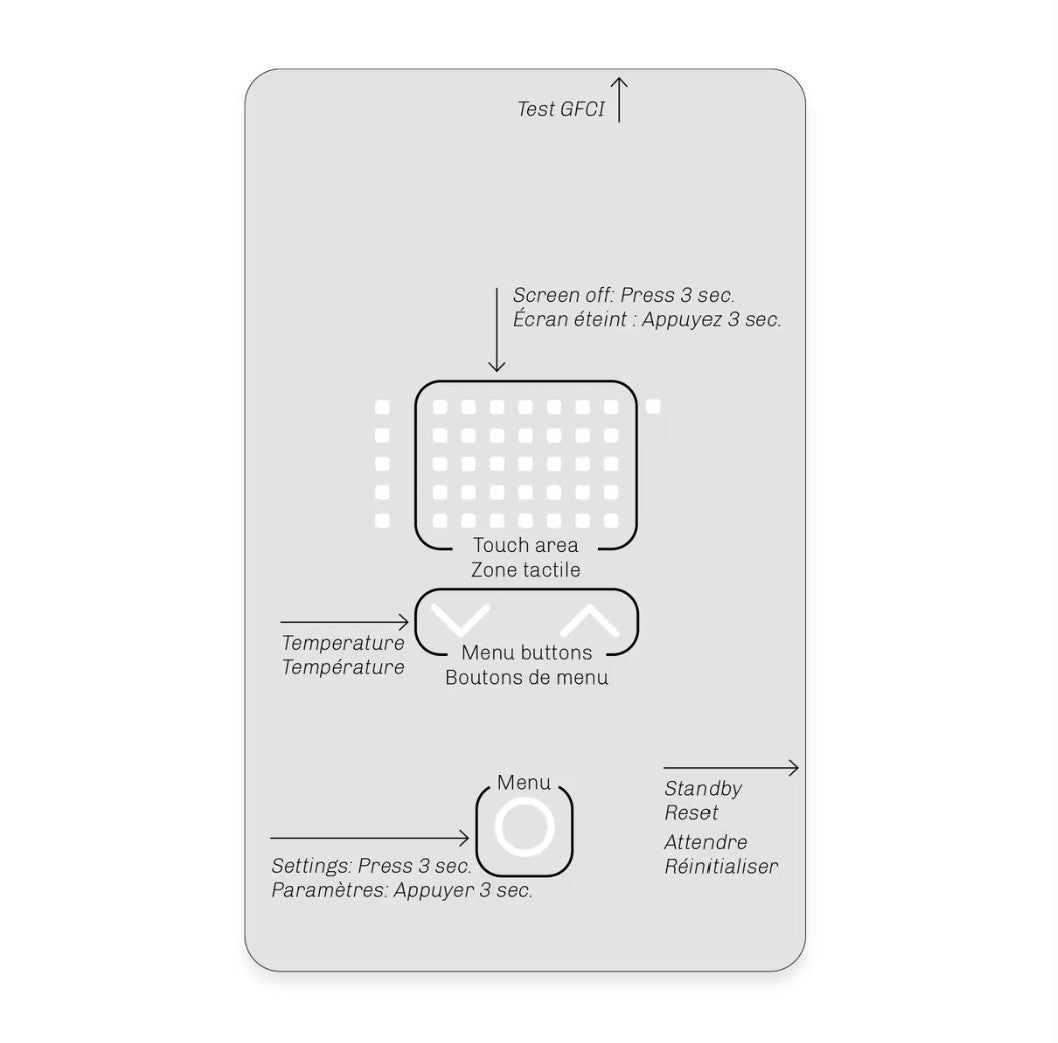 Utn5 - Thermostat non-Programmable en promotion - Céramique l'Entrepôt